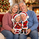Custom Photo Christmas Gifts for Couples - Personalized Shaped Pillow