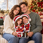 Custom Photo Christmas Gifts for Couples - Personalized Shaped Pillow