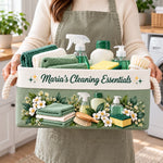 Custom Name Cleaning Essentials Home Organization - Personalized Storage Basket