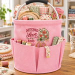 Custom Name Stitched With Love Craft Gifts - Personalized Tool Bag