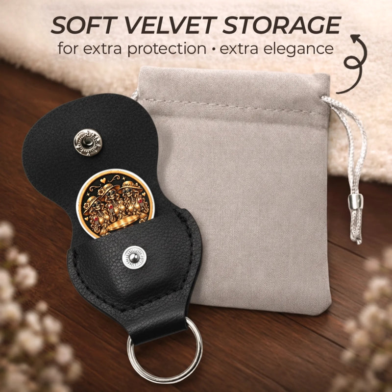Custom Funny Name Skeleton Bestie Gifts for Women - Personalized Pocket Hug Token
