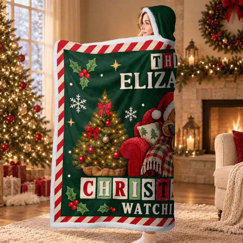 Custom Name Christmas Gifts For Movie Lovers - Personalized Snuggle Blanket