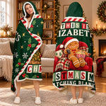 Custom Name Christmas Gifts For Movie Lovers - Personalized Snuggle Blanket