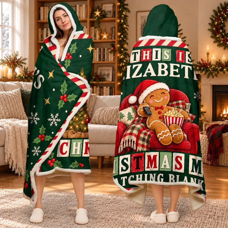 Custom Name Christmas Gifts For Movie Lovers - Personalized Snuggle Blanket