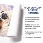 Custom Pet Photo Heavenly Dog Memorial Decor - Personalized Poster