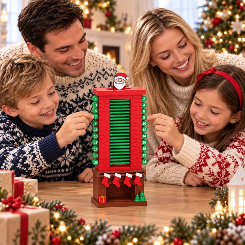 Christmas Santa Chimney 24-Day Countdown - Santa Chimney Advent Calendar