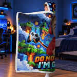 Custom Name Gamer Gifts for Kids - Personalized Snuggle Blanket