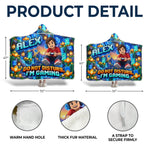 Custom Photo Gaming Do Not Disturb Gifts for Kids - Personalized Snuggle Blanket