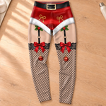 Custom Festive Christmas Leggings - Personalized Leggings