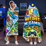Custom Name Gaming Adventure Gifts for Kids - Personalized Snuggle Blanket