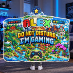 Custom Name Gaming Adventure Gifts for Kids - Personalized Snuggle Blanket