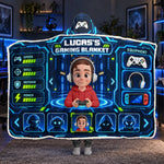 Custom Gaming Station Gifts for Kids - Personalized Snuggle Blanket