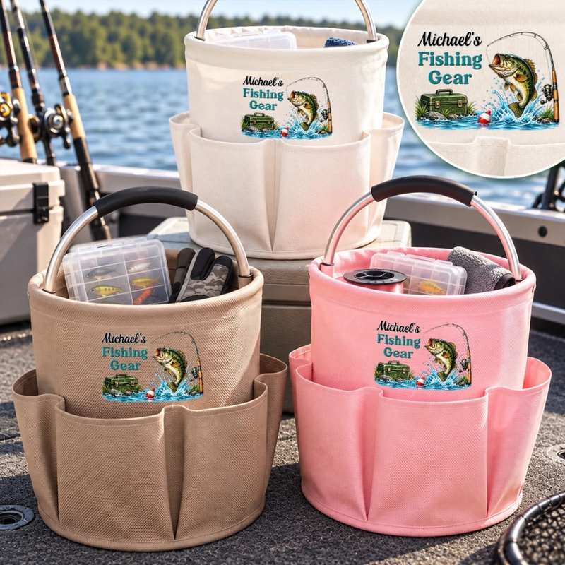 Custom Name Fishing Gear Gifts for Anglers - Personalized Tool Bag