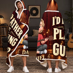 Custom Name Young Guitarist Gifts for Kids - Personalized Snuggle Blanket
