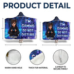 Custom Photo Do Not Disturb Gifts For Gamers, Gaming Lovers - Personalized Snuggle Blanket