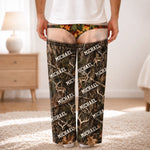 Custom Name Woodland Buck Hunting Gifts for Men - Personalized Pajamas Pants
