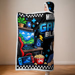 Custom Photo Gaming Gifts for Kids - Personalized Snuggle Blanket