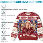 Custom Photo Funny Christmas Gifts for Men - Personalized Ugly Sweatshirt
