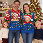 Custom Photo Christmas Family Gifts - Personalized Ugly Sweatshirt