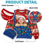 Custom Photo Christmas Family Gifts - Personalized Ugly Sweatshirt