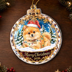 Custom Photo Dog And Cat Christmas Keepsake Gifts For Pet Lovers - Personalized Acrylic Ornament