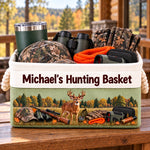 Custom Name Hunting Gifts for Hunters - Personalized Storage Basket