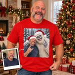 Custom Photo Christmas Yeti Gifts for Men - Personalized Comfort T-Shirt