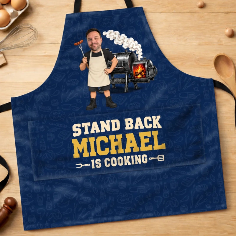 Custom Photo BBQ Gifts For Grill Masters - Personalized Apron With Pocket