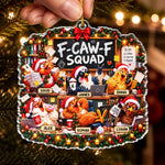 Custom Name Funny Christmas Chicken Gifts - Personalized Acrylic Ornament
