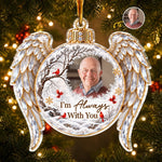 Custom Photo Memorial Angel Christmas Gifts - Personalized Acrylic Ornament