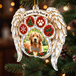 Custom Pet Photo Christmas Memorial Gifts For Dog And Cat Lovers - Personalized Acrylic Ornament