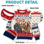 Custom Family Photo Christmas Gifts for Families - Personalized Ugly Sweatshirt