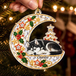 Custom Pet Memorial Photo Christmas Keepsake Gifts For Dog And Cat Lovers - Personalized Acrylic Ornament