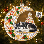 Custom Pet Memorial Photo Christmas Keepsake Gifts For Dog And Cat Lovers - Personalized Acrylic Ornament