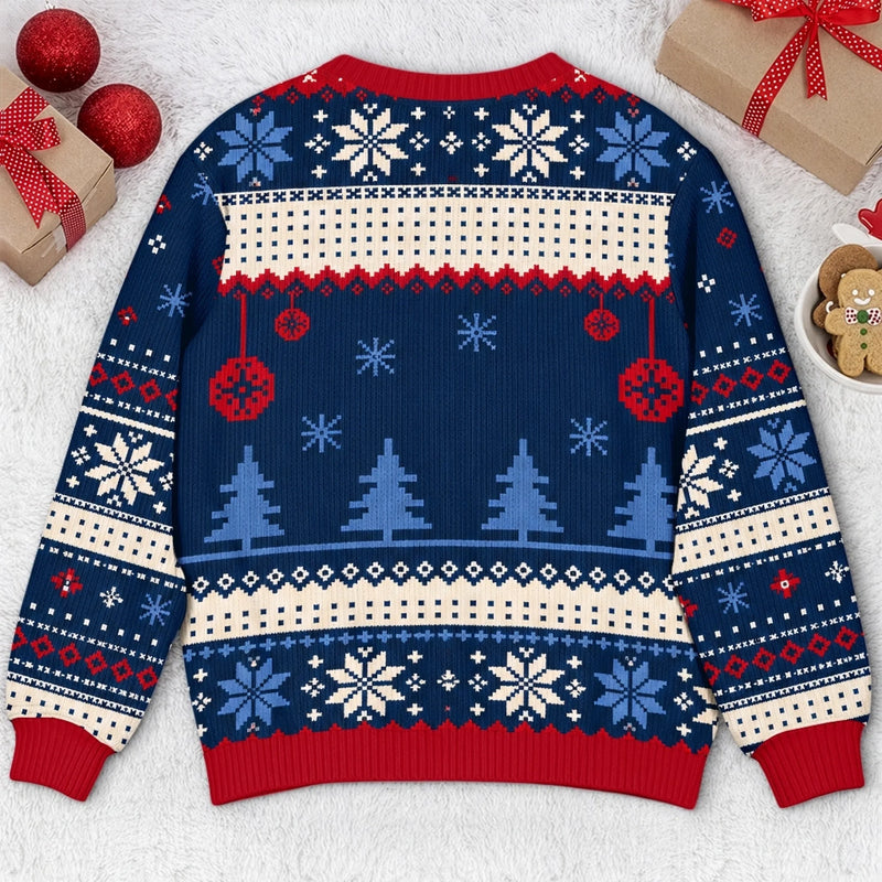 Custom Family Photo Christmas Gifts - Personalized Ugly Sweatshirt