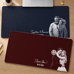 Custom Photo Couple Anniversary Gifts - Personalized Desk Mat