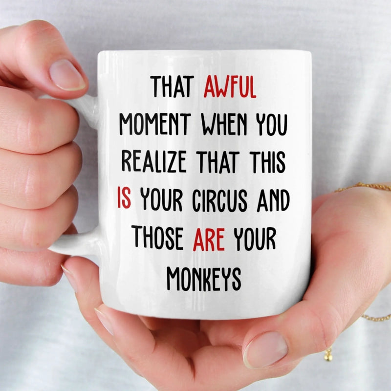 Custom Name Funny Monkeys Gifts For Coworkers And Work Besties - Personalized Mug