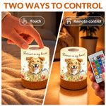 Custom Pet Photo Name Memorial Dog Gifts - Personalized Dimmable Touch Night Light