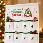 Custom Name Christmas Gifts for Kids - Personalized Fabric Advent Calendar