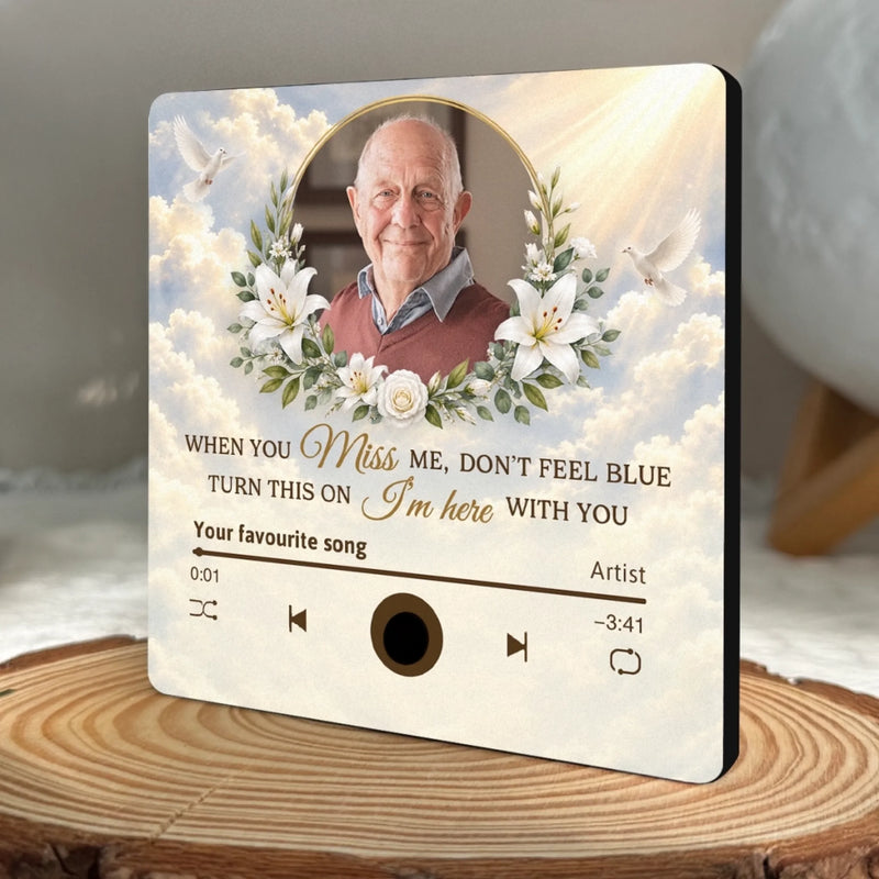 Custom Photo Memorial Music Gifts - Personalized Music Fridge Magnet