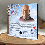 Custom Photo Memorial Music Gift - Personalized Music Fridge Magnet