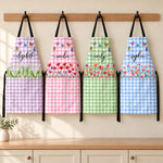 Custom Name Butterfly Floral Gifts For Women And Kids - Personalized Apron With Pocket
