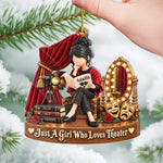 Custom Theater Girl Christmas Gifts for Drama Lovers - Personalized Acrylic Ornament