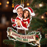 Custom Photo Funny Annoying Each Other Christmas Gifts For Couples - Personalized Acrylic Ornament