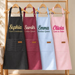 Custom Name Baking Gifts For Women - Personalized Embroidered Apron