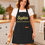 Custom Name Baking Gifts For Women - Personalized Embroidered Apron
