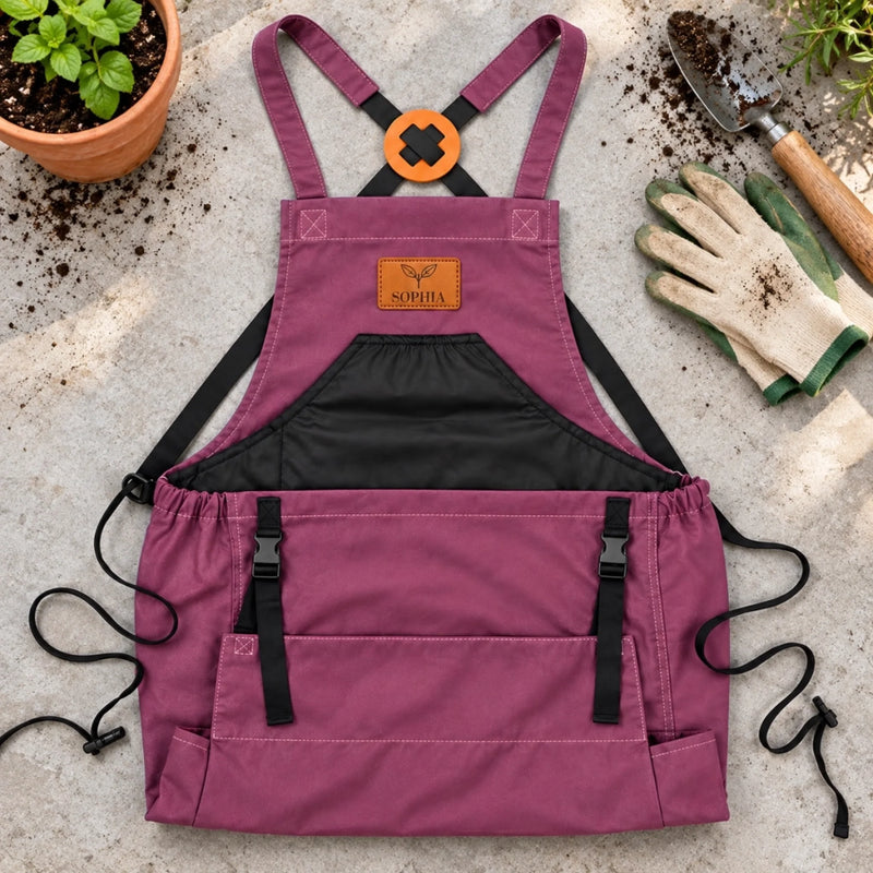 Custom Name Gardening Gifts For Gardeners - Personalized Gardening Apron With Pockets