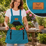 Custom Name Gardening Gifts For Gardeners - Personalized Gardening Apron With Pockets