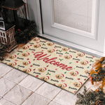 Custom Pet Photo Christmas Welcome Gifts For Dog And Cat Lovers - Personalized Decorative Mat