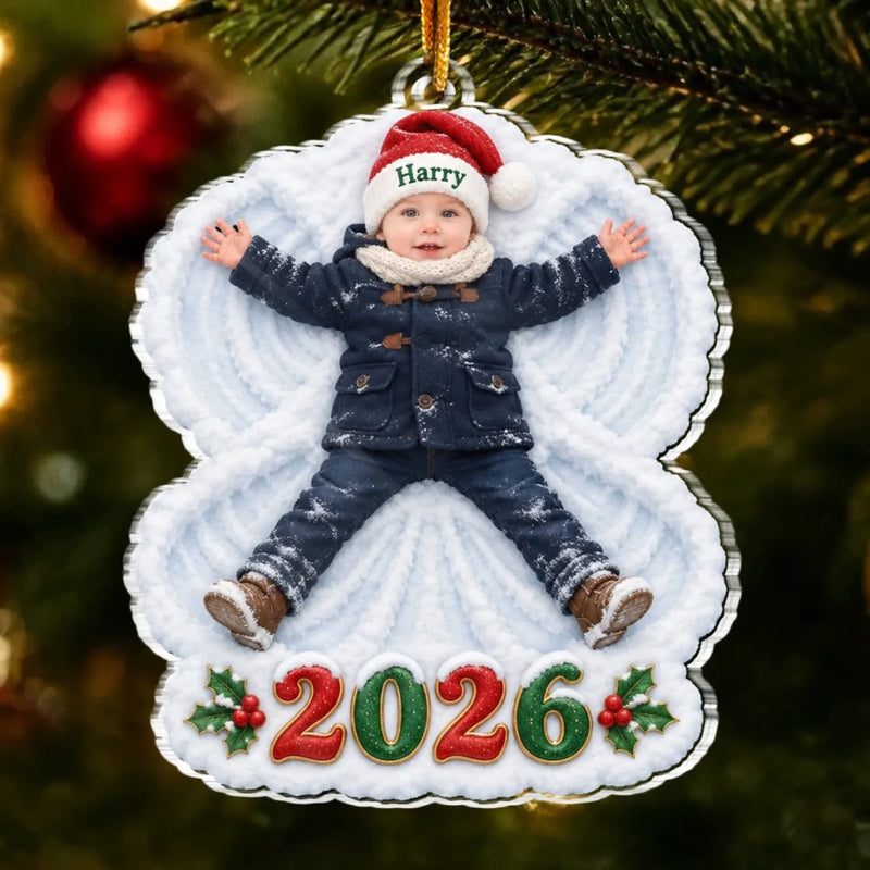 Custom Photo Baby Christmas Gifts - Personalized Acrylic Ornament
